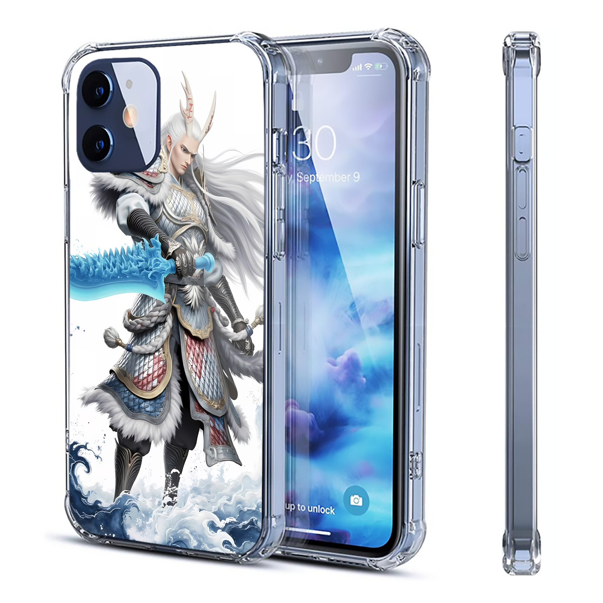 （画像用） Ne Zha 2 ナタ 魔童の大暴れ 【iPhone 12シリーズ対応】透明スマホケース（クリアソフトケース）